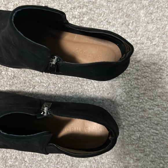 BAMBOO Black Peep Toe Heels - Picture 5 of 9